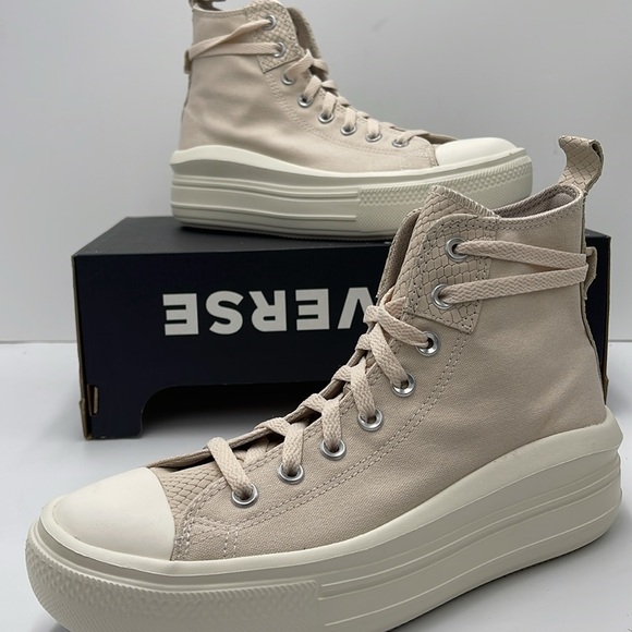 Converse Women's A12812C
CTAS MOVE HI
LIGHT DUNE/EGRET/PAPYRUS Sneakers Platform - Picture 15 of 16